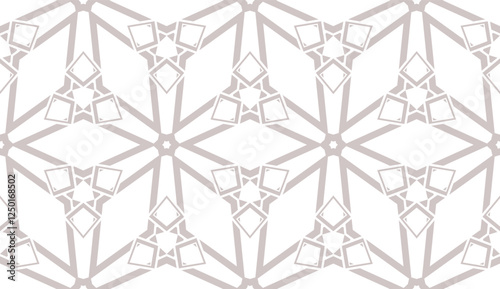 Modern seamless geometric ornament. Vector illustration. Line art design. For print, wallpaper, backgorund
