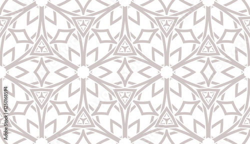 Modern seamless geometric ornament. Vector illustration. Line art design. For print, wallpaper, backgorund