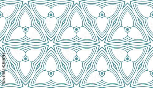 Set of Seamless texture of floral ornament. Vector illustration. For the interior design, printing, web and textile.