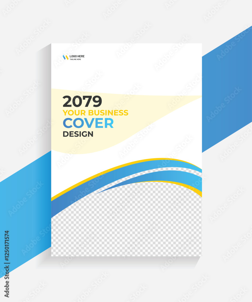 Fototapeta premium annual report cover professional book cover design