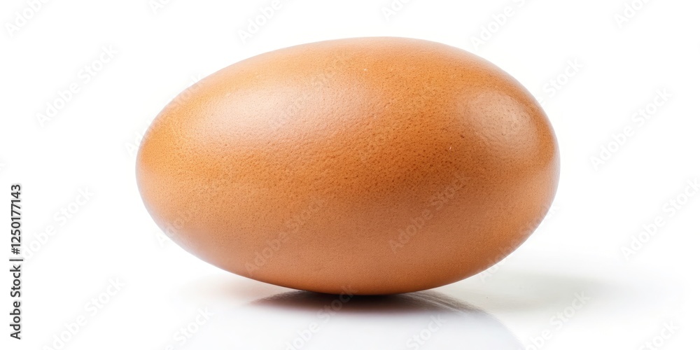 Panoramic Photo: Isolated Chicken Egg on White Background - High-Resolution Stock Image Panoramic Photo: Isolated Chicken Egg on White Background - High-Resolution Stock Image