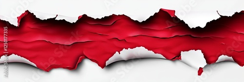 Wallpaper Mural Ripped Paper Red Background Graphic Torontodigital.ca