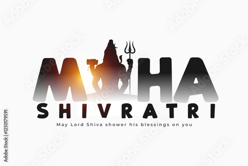 elegant maha shivratri religious background with light effect