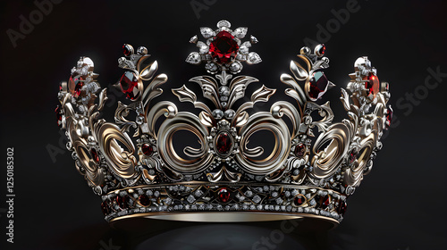 Regal Majesty: A Timeless Queen's Crown Symbolizing Royal Heritage and Authority