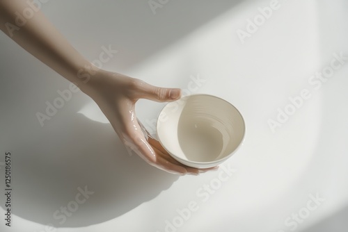Making a clay mortar and pestle by hand