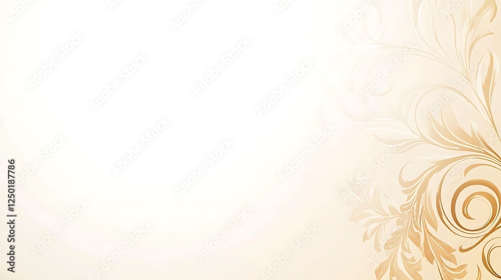 Elegant Beige Floral Design Background Image Elegant Beige Floral Design Background Image