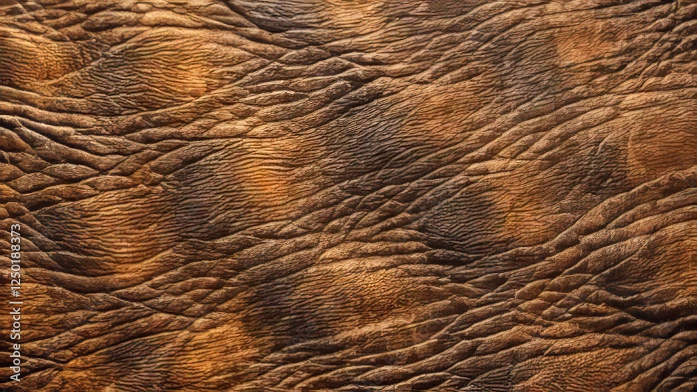Textured Brown Leather with Natural Creases and Unique Patterns Textured Brown Leather with Natural Creases and Unique Patterns