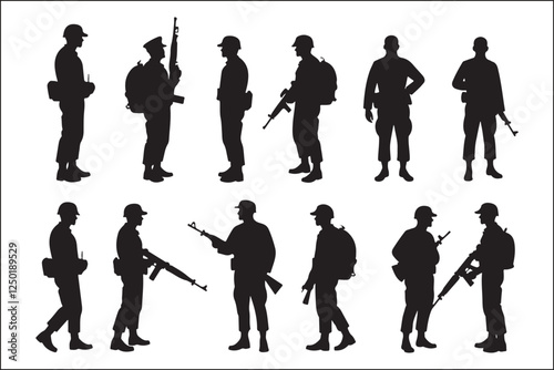 PrintSoldier Saluting Silhouette Design