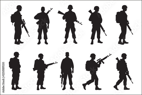 PrintSoldier Saluting Silhouette Design