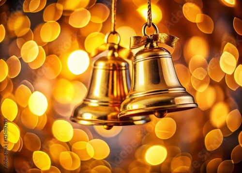 Wallpaper Mural Golden Bells, Soft Focus, Light Background - Elegant Portrait Photography Torontodigital.ca