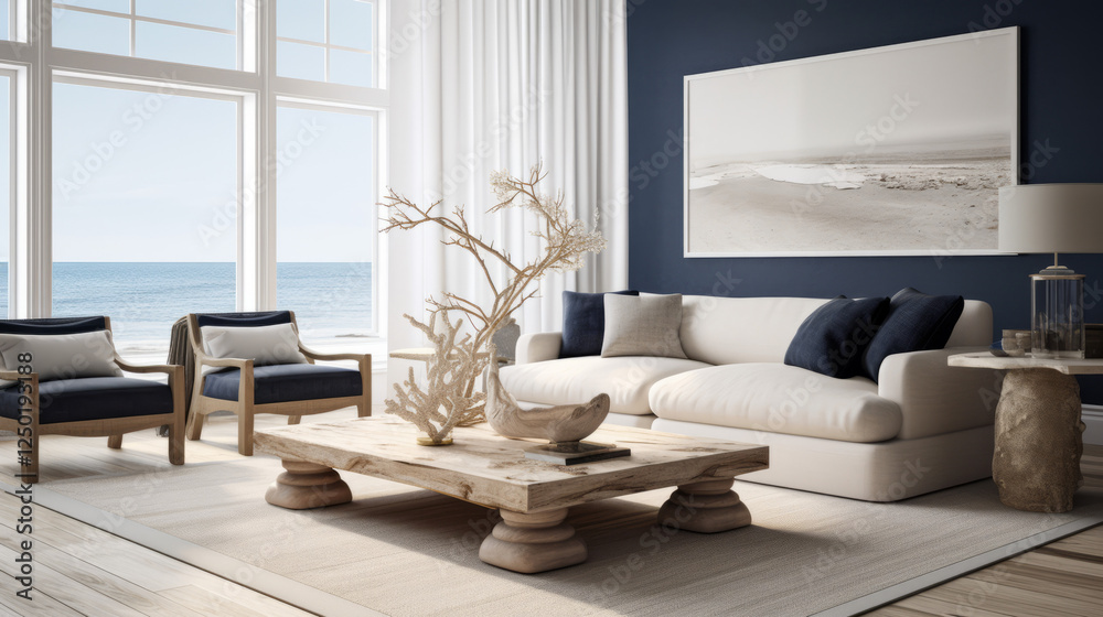 Obraz premium empty room with windows