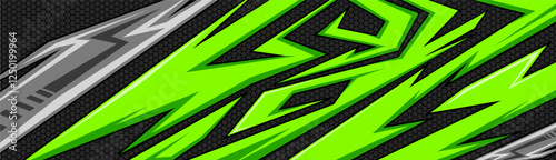 Abstract Car decal design vector. Graphic abstract stripe racing background kit designs for wrap vehicle, race car, rally, adventure and livery.