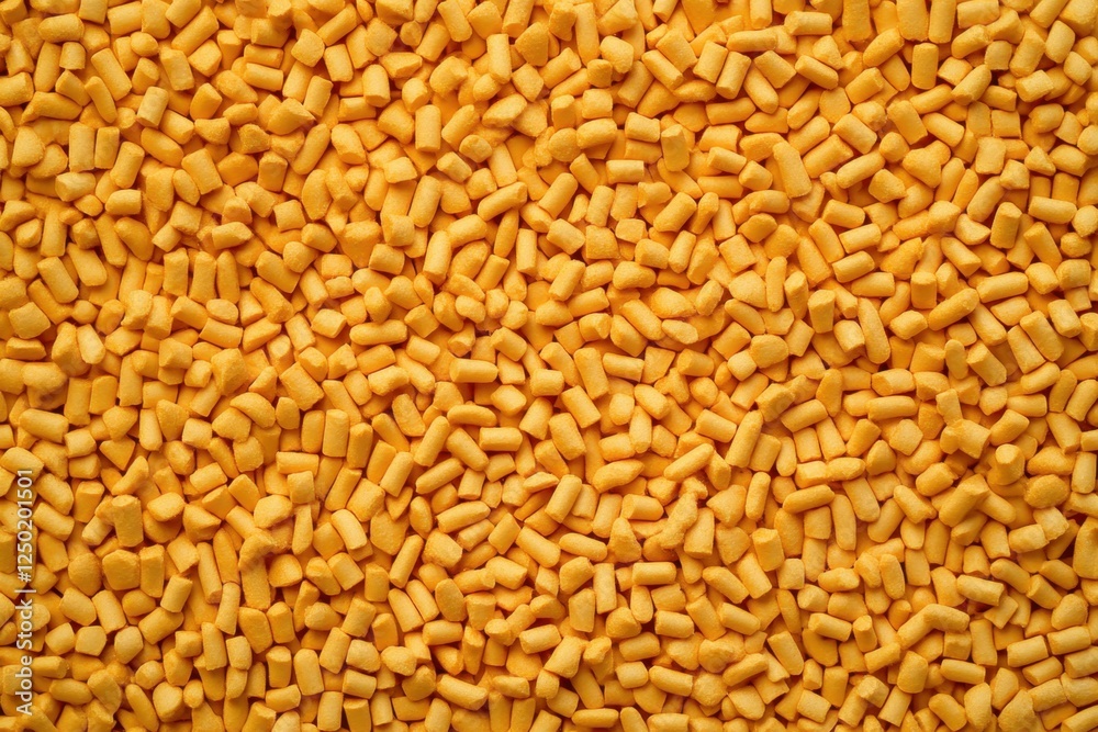 Close-up view of many small, yellow granules Close-up view of many small, yellow granules