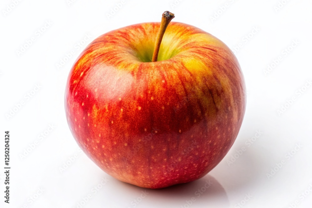 Isolated Glossy Apple Fruit Studio Shot - Perfect for Clean Minimalist Designs Isolated Glossy Apple Fruit Studio Shot - Perfect for Clean Minimalist Designs