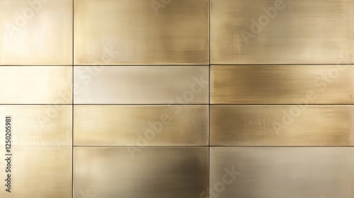 Elegant and modern gold colored metal tile background with a sleek design