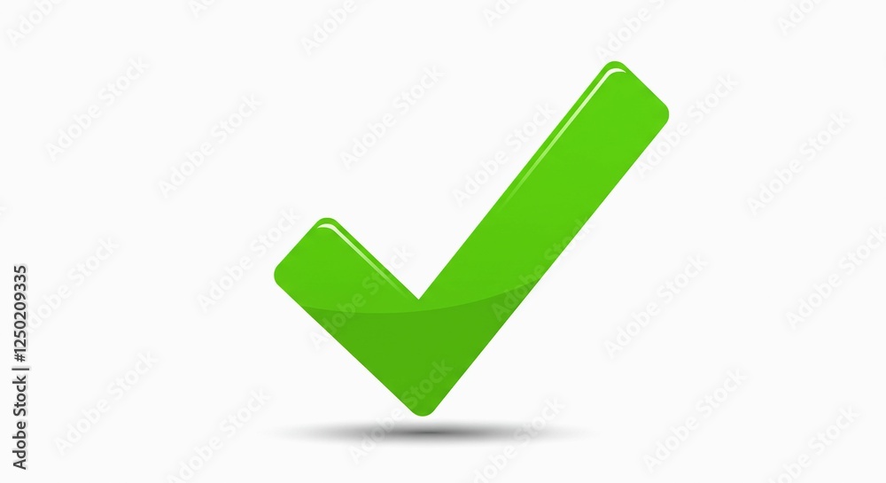 Green Check Mark Icon Graphic Design Element Green Check Mark Icon Graphic Design Element