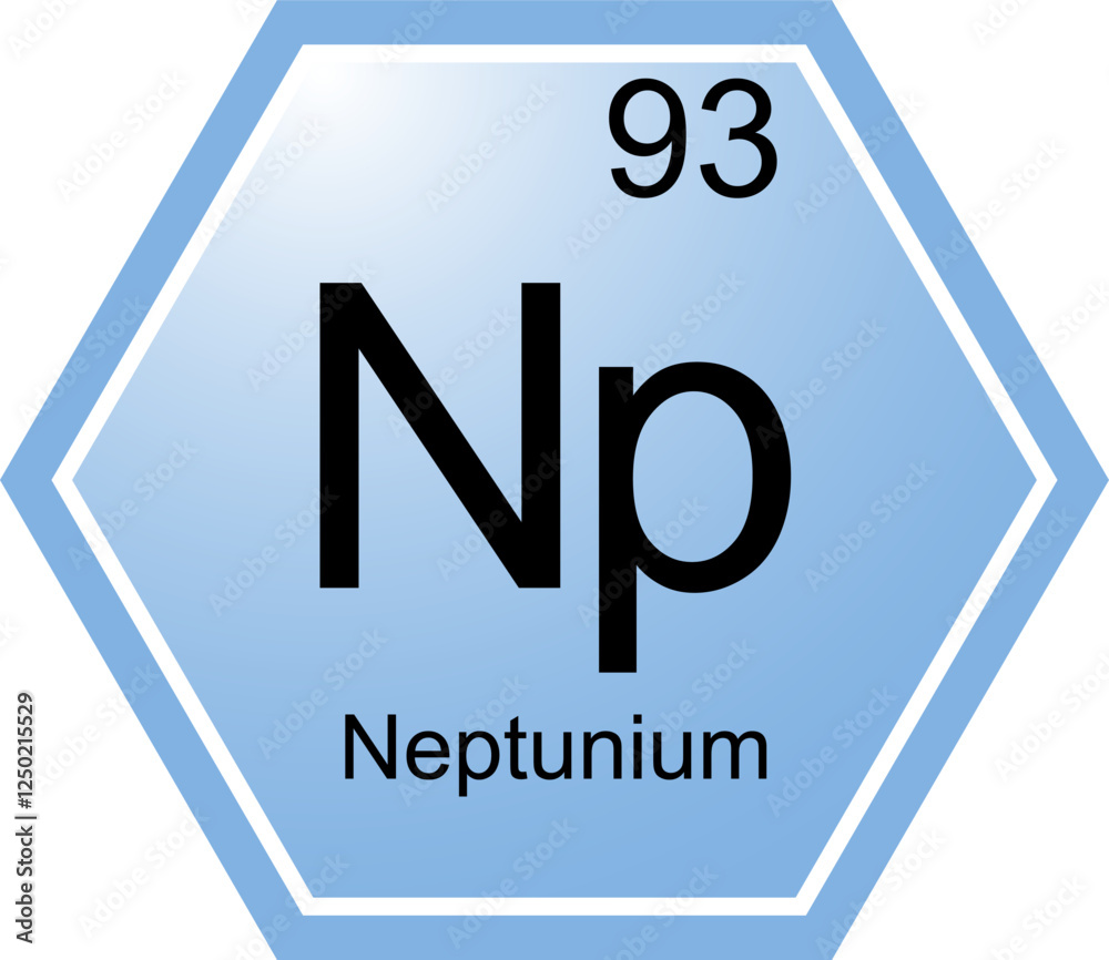 The symbol of the chemical element Np is Neptunium.