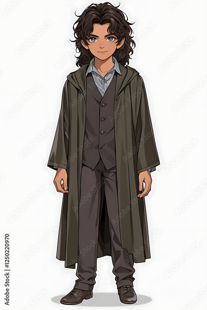 Boy in wizard robes, studio shot, fantasy Boy in wizard robes, studio shot, fantasy