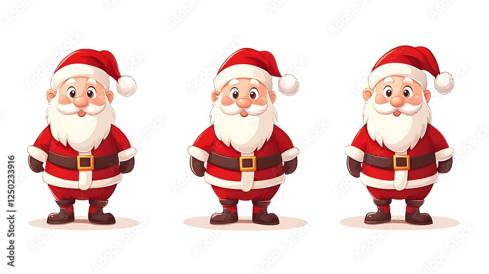 Christmas Santa Claus expressions