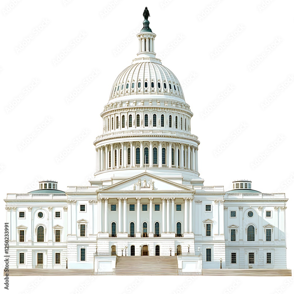 Obraz premium US Capitol Building Front Facade