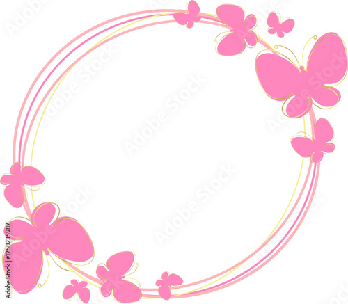 Butterfly Circle Frame