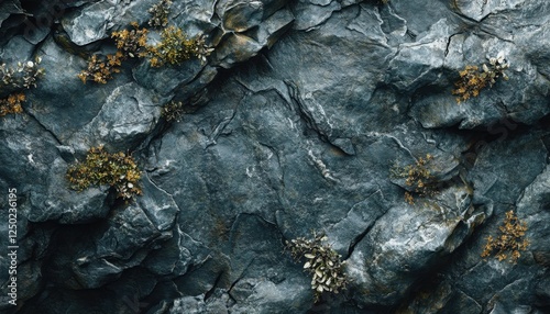 Discover the hidden world within bark Explore an intricate bark surface with fresh greenery and a detailed close-up of natural elements Uncover the beauty of nature's texture in this captivating photo