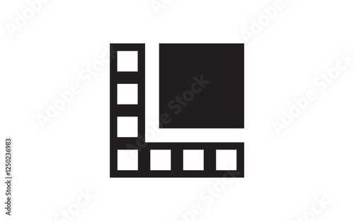 Movie film cinema icon vector Logo design illustration