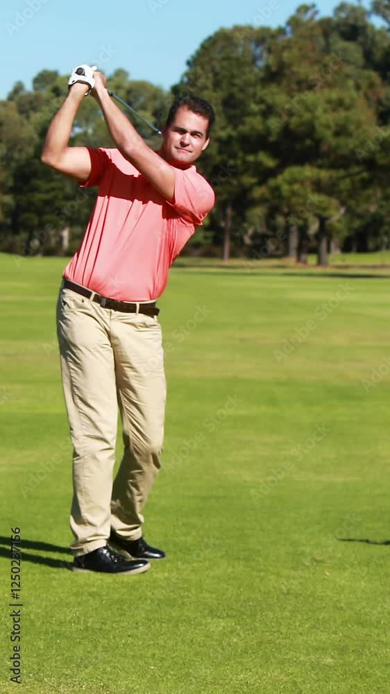 Two golfer players playing golf together Two golfer players playing golf together