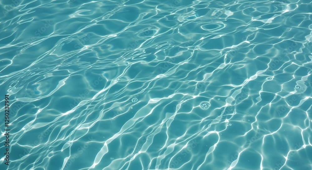 Obraz premium Rippling Water Texture with Sun Reflections Creates a Calming Abstract Pattern