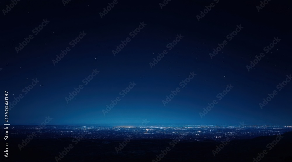 Night Cityscape View from Above Night Cityscape View from Above