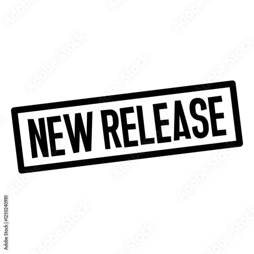 new release stamp sign symbol vector flat icon	