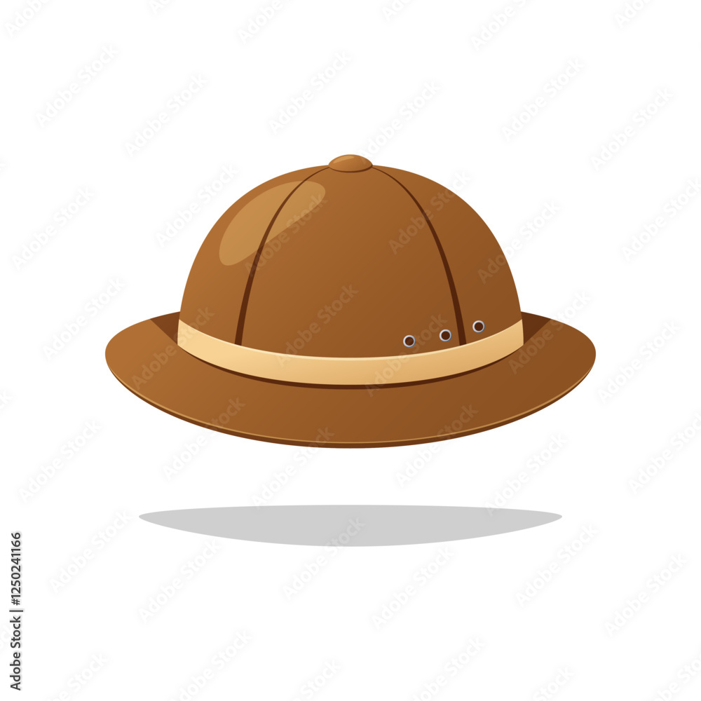 Safari hat. Hiking hat vector isolated on white background. Safari hat. Hiking hat vector isolated on white background.