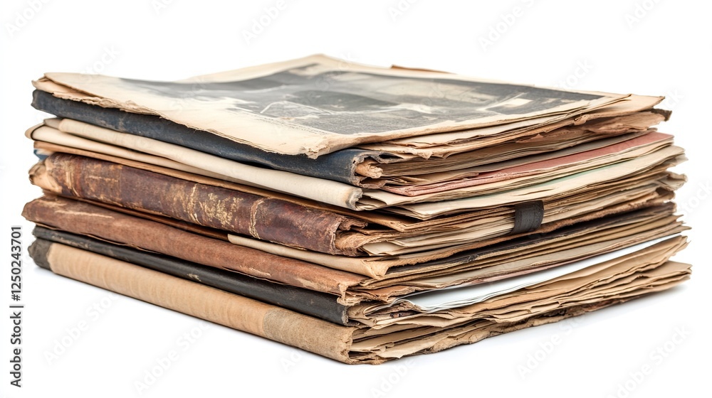 Stack of Business Documents on a Transparent Background Ready for Review Stack of Business Documents on a Transparent Background Ready for Review
