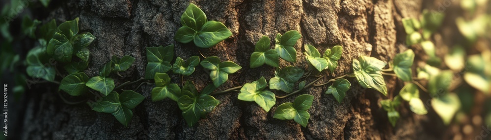Explore nature's captivating textures with this close-up macro image Featuring Textured tree bark with green plants growing, close-up macro of intricate details, this photo unveils a miniature world Explore nature's captivating textures with this close-up macro image Featuring Textured tree bark with green plants growing, close-up macro of intricate details, this photo unveils a miniature world