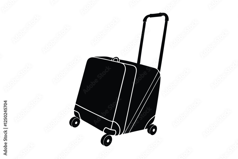 Silhouette of trolley bag vector style illustration2.eps Silhouette of trolley bag vector style illustration2.eps