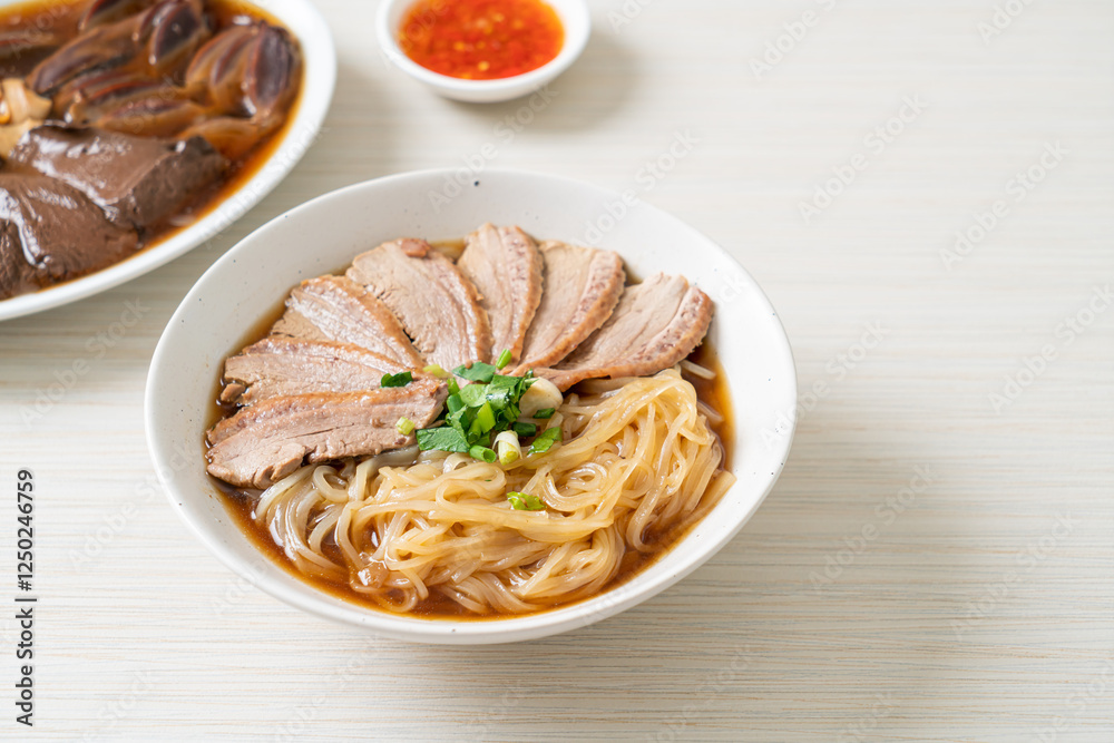 duck noodles with stewed duck soup duck noodles with stewed duck soup