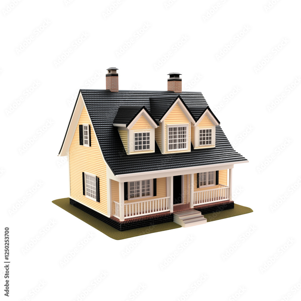 A house isolated on transparent background A house isolated on transparent background