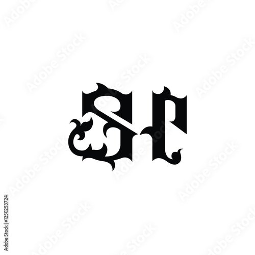 SR monogram logo design letter text name symbol monochrome logotype alphabet character simple logo