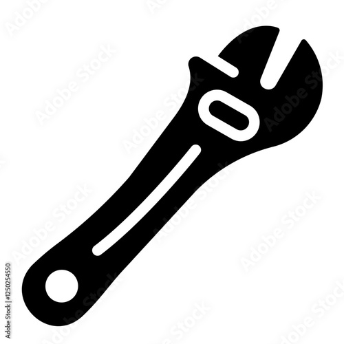 cross wrench Solid icon