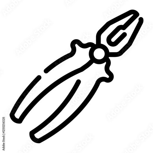 pliers Line Icon