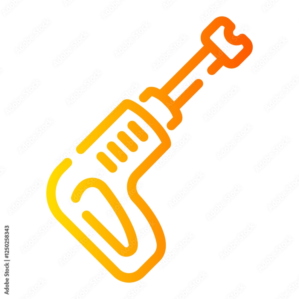 driller Line Gradient Icon driller Line Gradient Icon