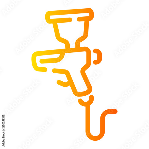 car painting Line Gradient Icon