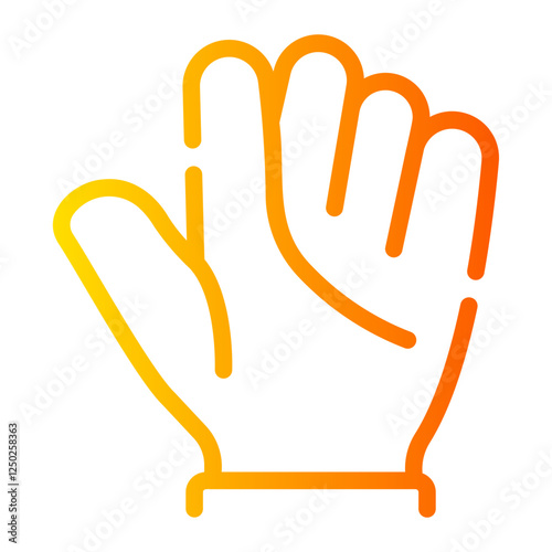 gloves Line Gradient Icon