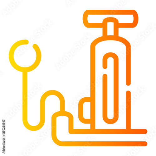 air pump Line Gradient Icon