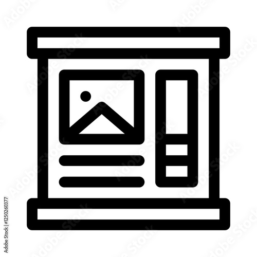 Storyboard line icon