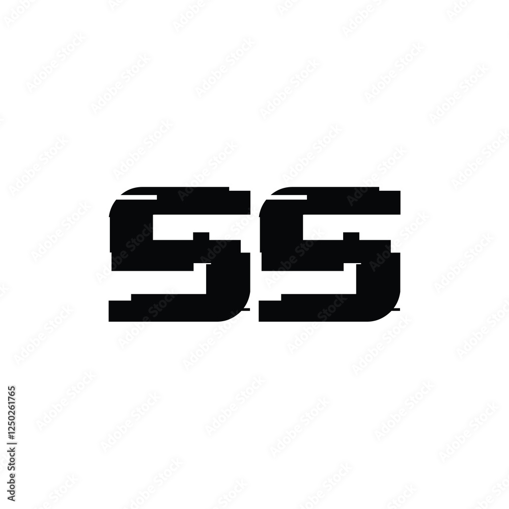 SS monogram logo design letter text name symbol monochrome logotype alphabet character simple logo SS monogram logo design letter text name symbol monochrome logotype alphabet character simple logo