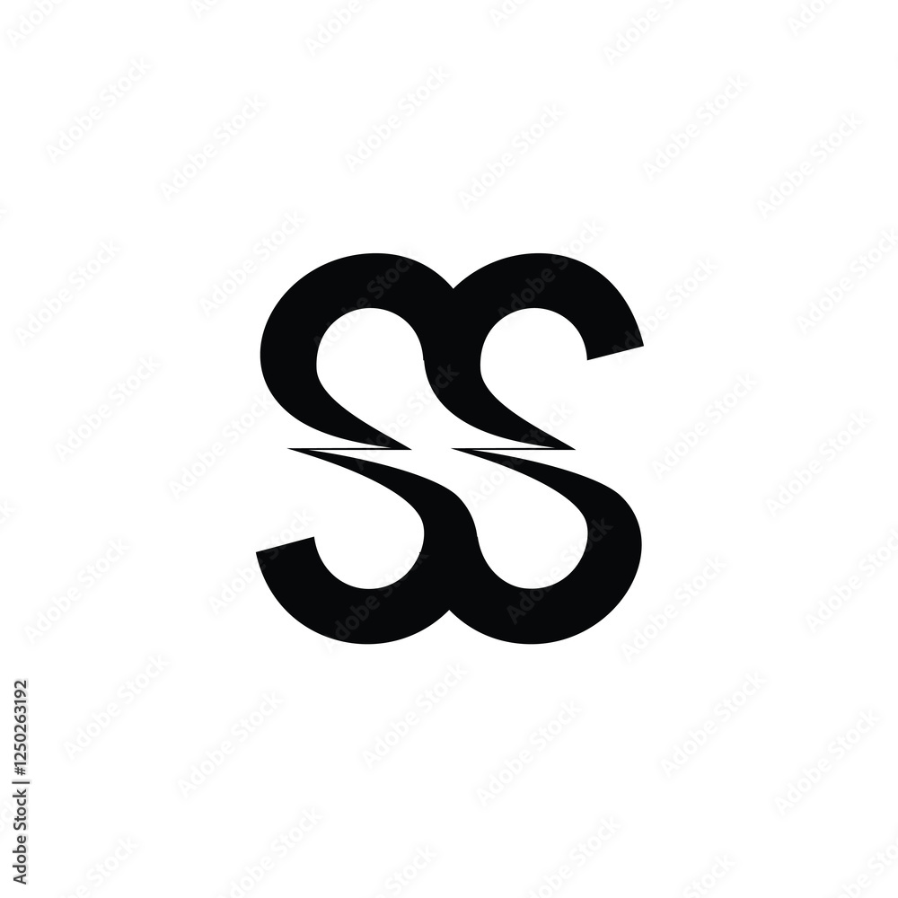 SS monogram logo design letter text name symbol monochrome logotype alphabet character simple logo SS monogram logo design letter text name symbol monochrome logotype alphabet character simple logo