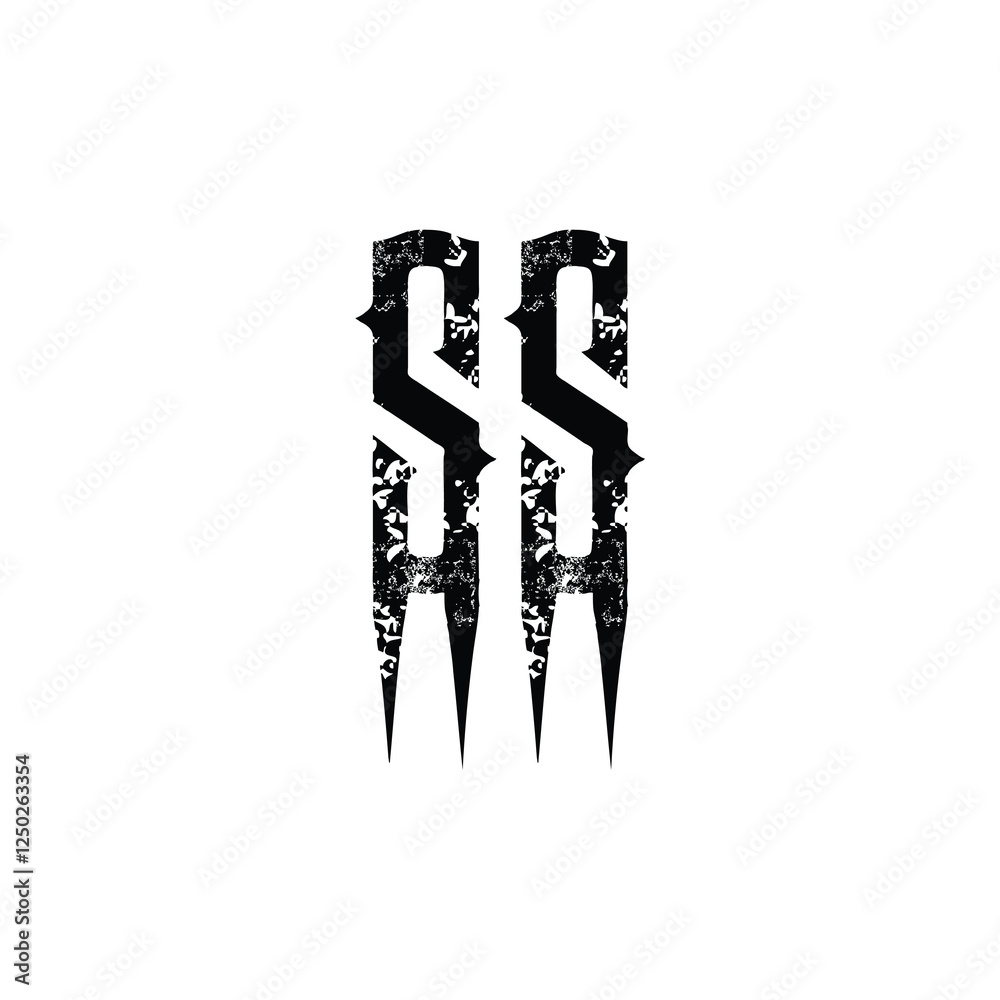 SS monogram logo design letter text name symbol monochrome logotype alphabet character simple logo SS monogram logo design letter text name symbol monochrome logotype alphabet character simple logo