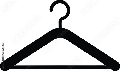 Hanger icon, Coat rack symbol, Clothes hanger vector 