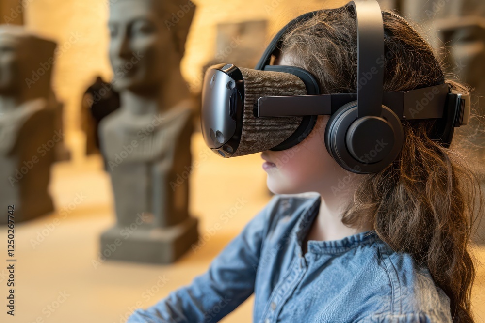 Virtual reality headsets enable users to explore and reconstruct ancient sites at a virtual archaeology center. Virtual reality headsets enable users to explore and reconstruct ancient sites at a virtual archaeology center.